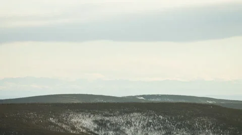 Alaska, Sunset over Mountain Stock Footage 61741193