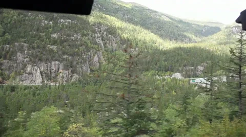 Alaska train tracks and view Video stock 27881330