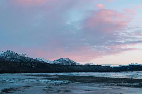 Alaska Winter - 2017 库存照片