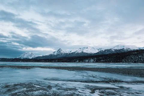 Alaska Winter - 2017 库存照片
