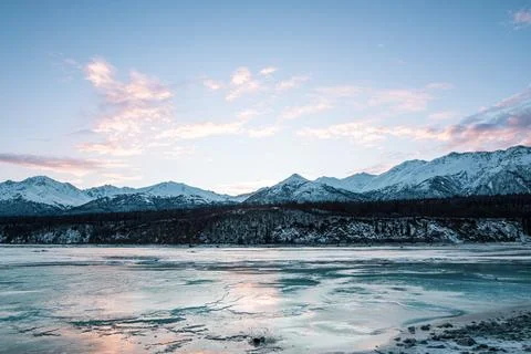 Alaska Winter - 2017 库存照片