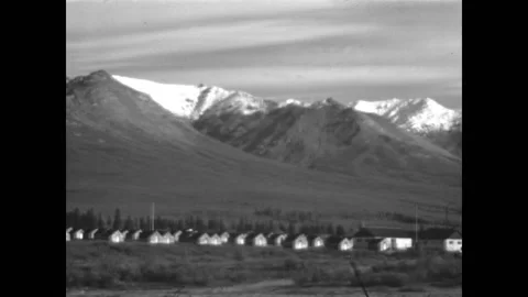Alaskan Frontier Settlement 1937 Stock Footage 201308043