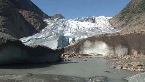 Alaskan Glacier Close Up Stock Footage 85364056