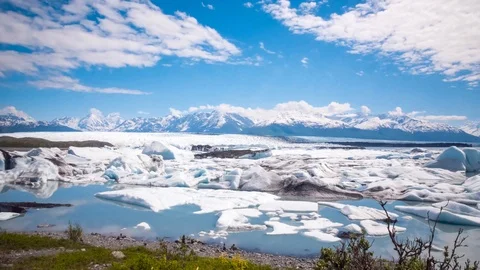 Alaskan Glacier Time Lapse 스톡 동영상 92190425