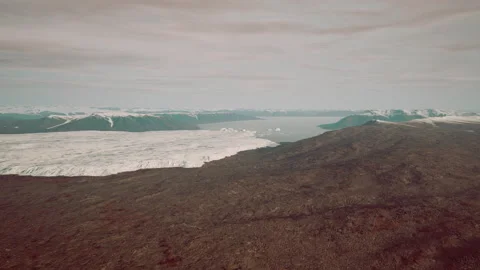 Alaskan Glacier in the winter Stock Footage 233909335