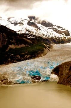 Alaskan glaciers 스톡 사진