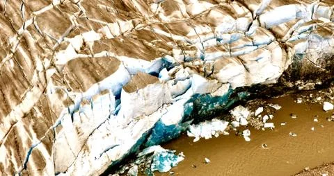 Alaskan glaciers 스톡 사진