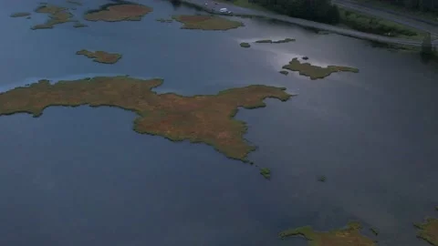 Alaskan Lake From Above Stock Footage 217831622