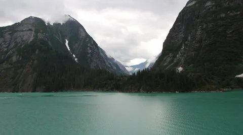 Alaskan Mountain Range #1 (Aerial View of Coast) Stock Footage 33335429