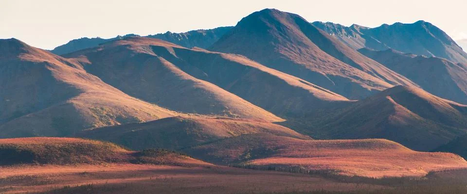 Alaskan mountain range Stock Photos