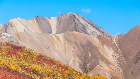 Alaskan mountain range Stock Photos