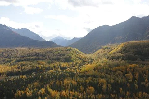 Alaskan Mountains Foto stock