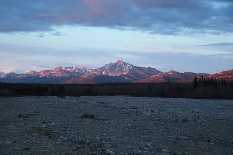 Alaskan Mountains Stock Photos