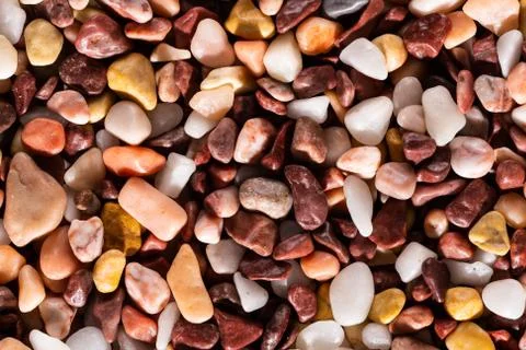 Alaskan Multi-Colored River Pebbles Stock Photos