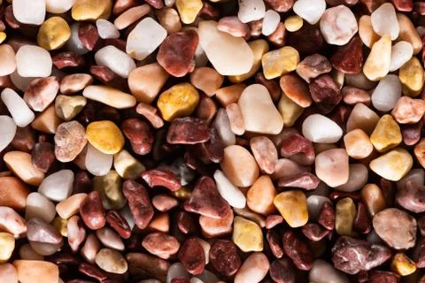 Alaskan Multi-Colored River Pebbles Foto stock