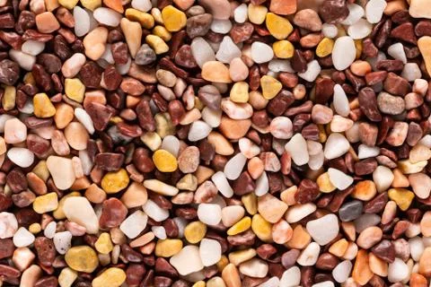 Alaskan Multi-Colored River Pebbles Foto stock