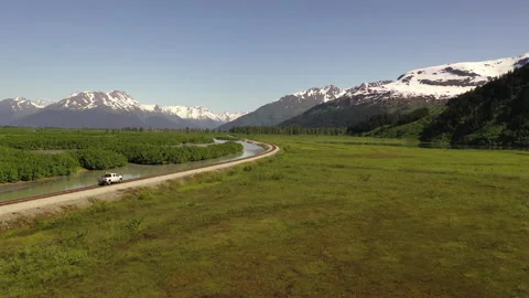 Alaskan Railroad Stock Footage 162061576