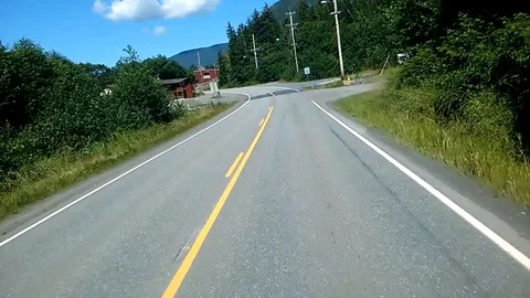 Alaskan Road Drive Stock Footage 107007919