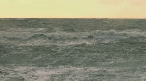 Alaskan Storms - Raging Seas Stock Footage 8968117
