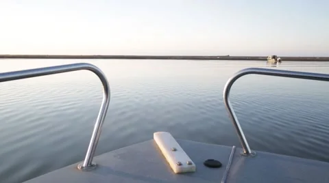 Alaskan sunset from boat Stock Footage 47383358