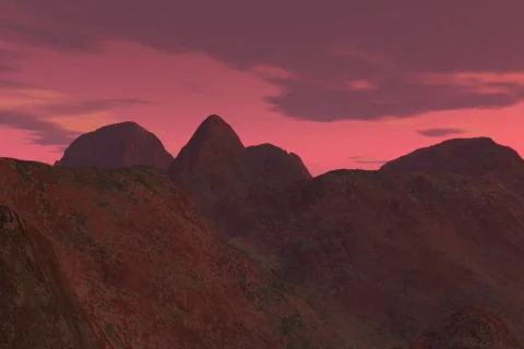 Alaskan Sunset Fly Over Stock Footage 66807