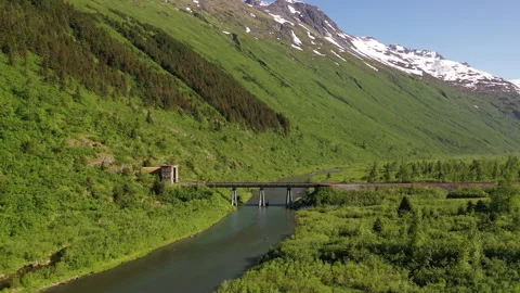 A Alaskan valley Stock Footage 162062183