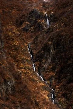 Alaskan Waterfall Cascade 写真素材