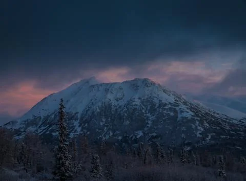 Alaskan Winter Sky Stock Photos