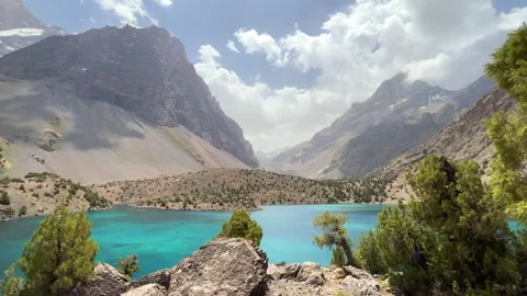 The Alaudin (Chapdara) lakes, lying at an altitude of 2800 m Stock Footage 272752829