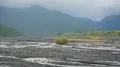 Alazani river flowing in Caucasus, Georgia, water for irrigation and drinking HD Footage