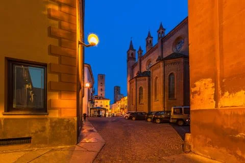 Alba night view. Stock Photos