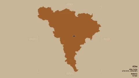 Alba - Romania. Bounding box. Pattern Stock Illustration