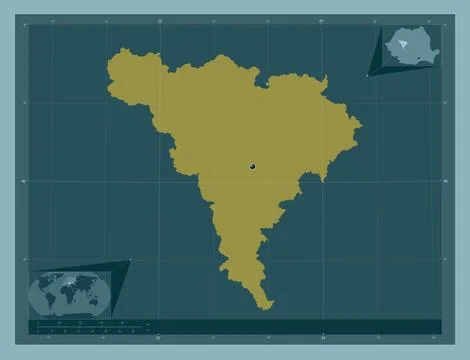 Alba, Romania. Solid color shape 스톡 일러스트