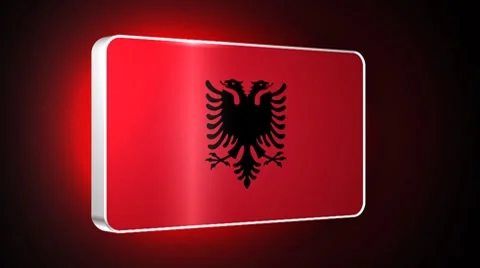Albania 3d flag Stock-Footage 7748861