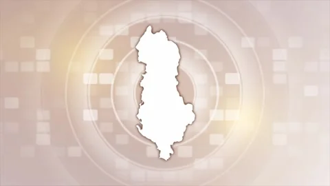 Albania Animated Map Stock Footage 275595392
