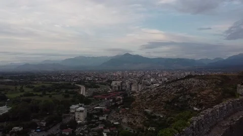 Albania. Balkans mountains. Shkoder. Stock Footage 160206933