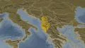 Albania extruded. Bumps. 4k or 4k+ Resolution