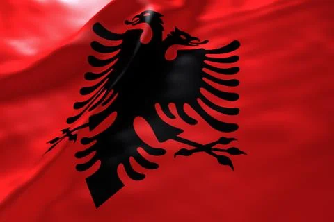 Albania flag background Stock-Illustration