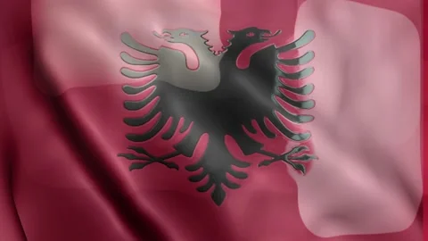 Albania Flag Stock Footage 133771501