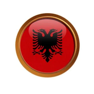 Albania flag Stock Illustration