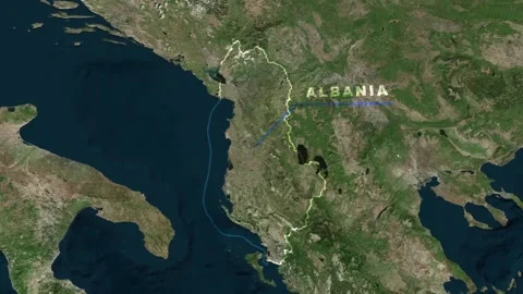 Albania Map Animation Stock Footage 273236828