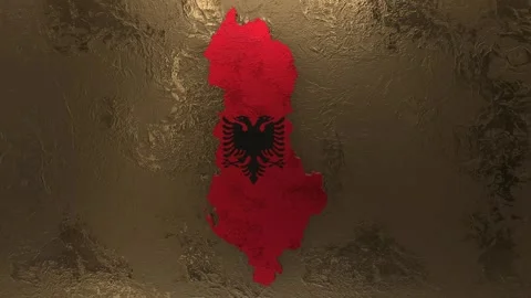 Albania Map Stock Footage 277922404