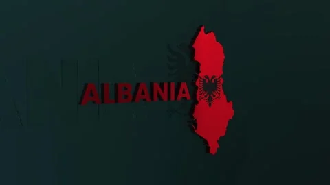 Albania Map Stock Footage 279727654