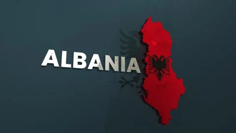 Albania Map Stock Footage 279728339