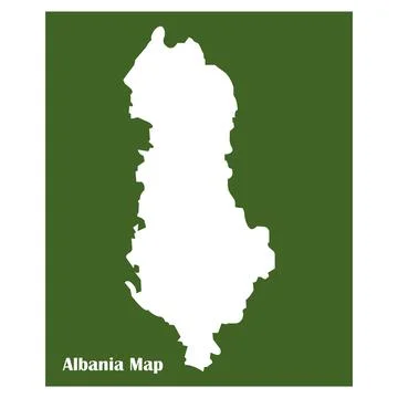 Albania map icon Stock Illustration