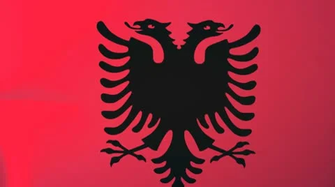 Albania Waving Flag Stock Footage 10761417