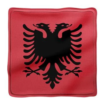 Albania3d flag Stock Illustration