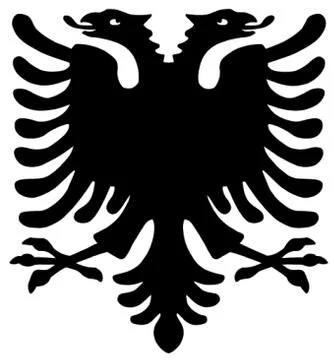 Albanian Eagle Stock Illustration