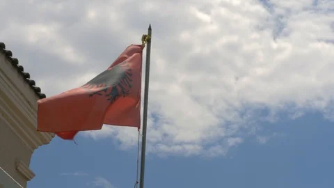 Albanian Flag Stock Footage 119873183