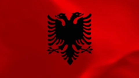 Albanian Waving Flag 4K Moving Wallpaper... | Stock Video | Pond5